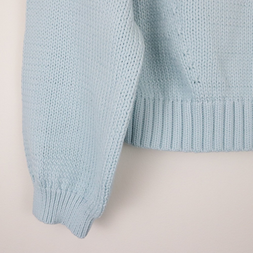 NWT Anthropologie Maeve Snowflake Pippa Icon Sweater XL Light Blue Mock Neck - Picture 6 of 9